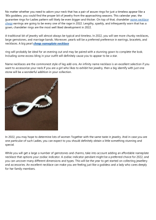 The Top Reasons People Succeed in the cheap nameplate necklace Industry