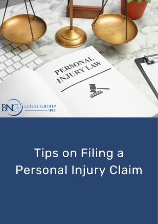Tips on Filing a Personal Injury Claim