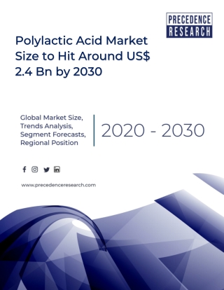 Polylactic Acid Market Size, Industry Trends, Share and Forecast 2021-2030