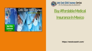 Buy Affordable Medical Insurance In Mexico