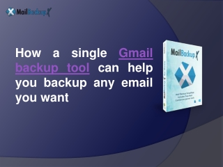 Free Gmail Backup Software