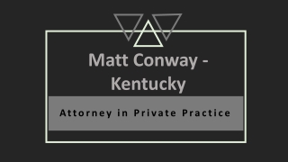 Matt Conway (Kentucky) - Problem Solver and Creative Thinker
