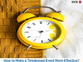 How to Make a Timeboxed Event