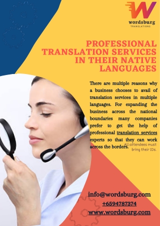 Why hire professional's native linguists for language translation services?