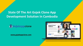 State Of The Art Gojek Clone App Development Solution In Cambodia