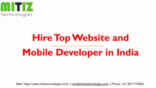 Hire Top Website and Mobile Developer in India