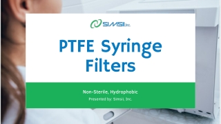 PTFE Syringe Filters Most Used In Lab | Simsii, Inc.