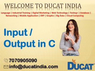 Input output in C
