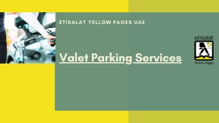 Valet Parking Services in UAE