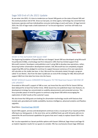How to Download Sage 500 erp