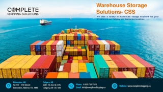 Warehouse Storage Solutions- CSS