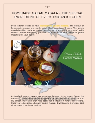 HOMEMADE GARAM MASALA