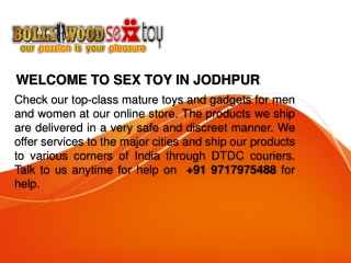 Sex Toys In Jodhpur