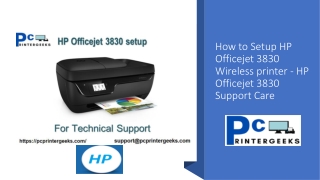 How to Setup HP Officejet 3830 Wireless printer - HP Officejet 3830 wireless printer helpline