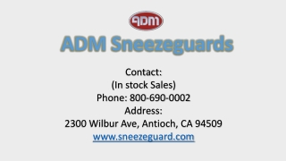 What Are Glass Sneeze Guard kits | ADM Sneezeguards