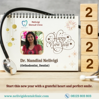 Happy New Year 2022 - Best Dental Clinic in Bangalore - Nelivigi Dental Clinic