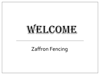 Zaffron Fencing​