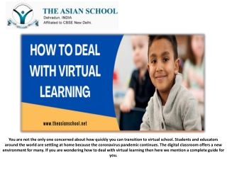 How to Deal With Virtual Learning