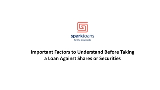 Important Factors to Understand Before Taking a Loan Against Shares or Securitie
