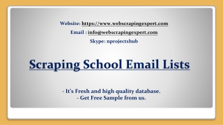 Scraping School Email Lists