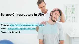 Scrape Chiropractors in USA