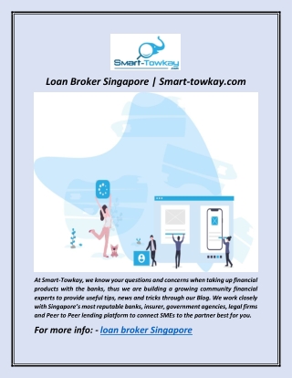 Loan Broker Singapore | Smart-towkay.com