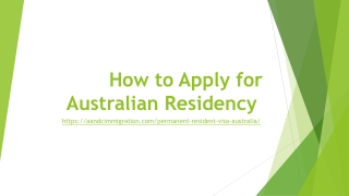 How to Apply for Australian Residency