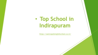 Top School in Indirapuram