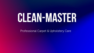 Carpet Cleaning Services in Coeur d'Alene - Clean-Master