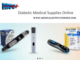 Diabetic Medical Supplies Online