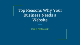 Top Reasons Why Your Business Needs a Website