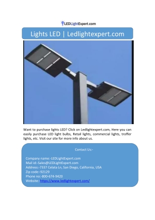 Lights LED | Ledlightexpert.com