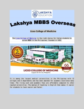 Liceo College of Medicine