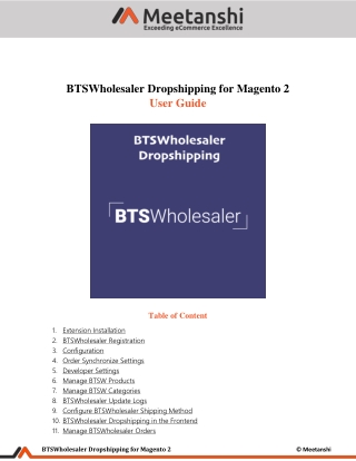 Magento 2 BTSWholesaler Dropshipping