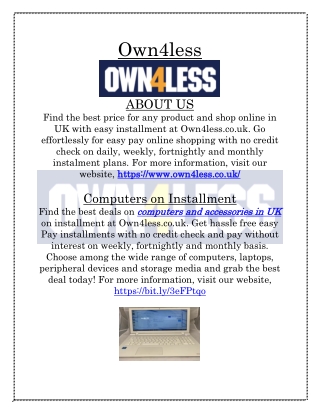 Computers on Installment