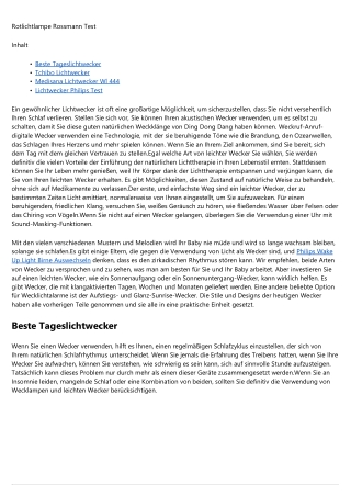 Lichtwecker Batteriebetrieben ist kein Geheimnis mehr -- Jetzt lesen