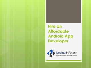 Hire an Affordable Android App Developer