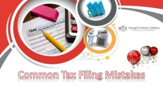 Common Tax Filing Mistakes