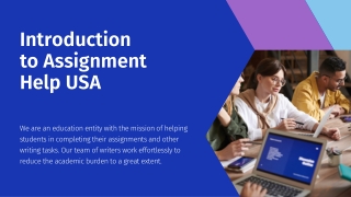 Best Assignment help for USA students