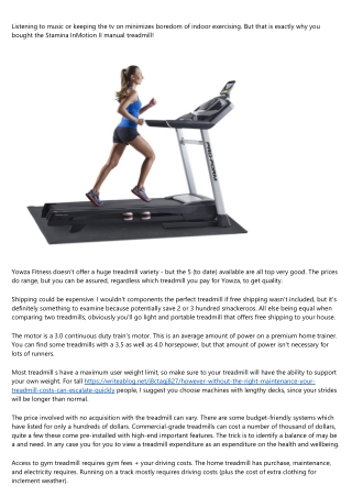 A Look At The Bowflex 7 Series Treadmill