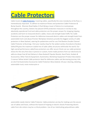 Cable Protectors _ high voltage sign