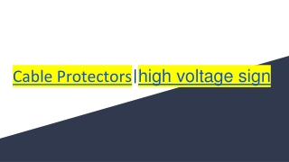 Cable Protectors_high voltage sign