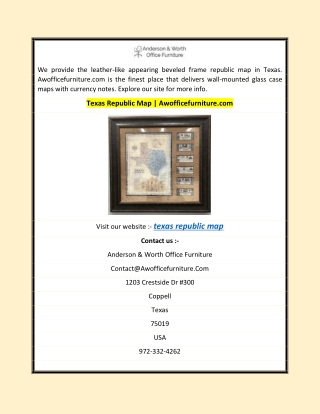 Texas Republic Map | Awofficefurniture.com