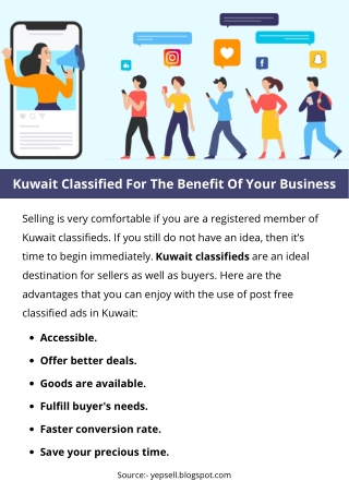 Kuwait Classified For The Benefit Of Your Business