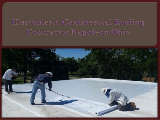 Elastomeric Commercial Roofing Contractor Napoleon Ohio