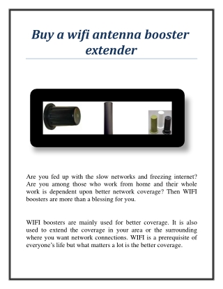 Buy a wifi antenna booster extender
