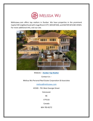 ​dunbar Top Realtor | Melissawu.com