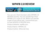 Wp4fb 2.0 review - Wp4fb 2.0 bonus