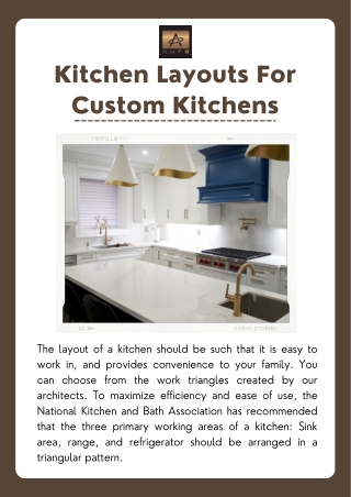 Kitchen Layouts For Custom Kitchens