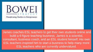 Online Teaching ESL - Bowei Strategy